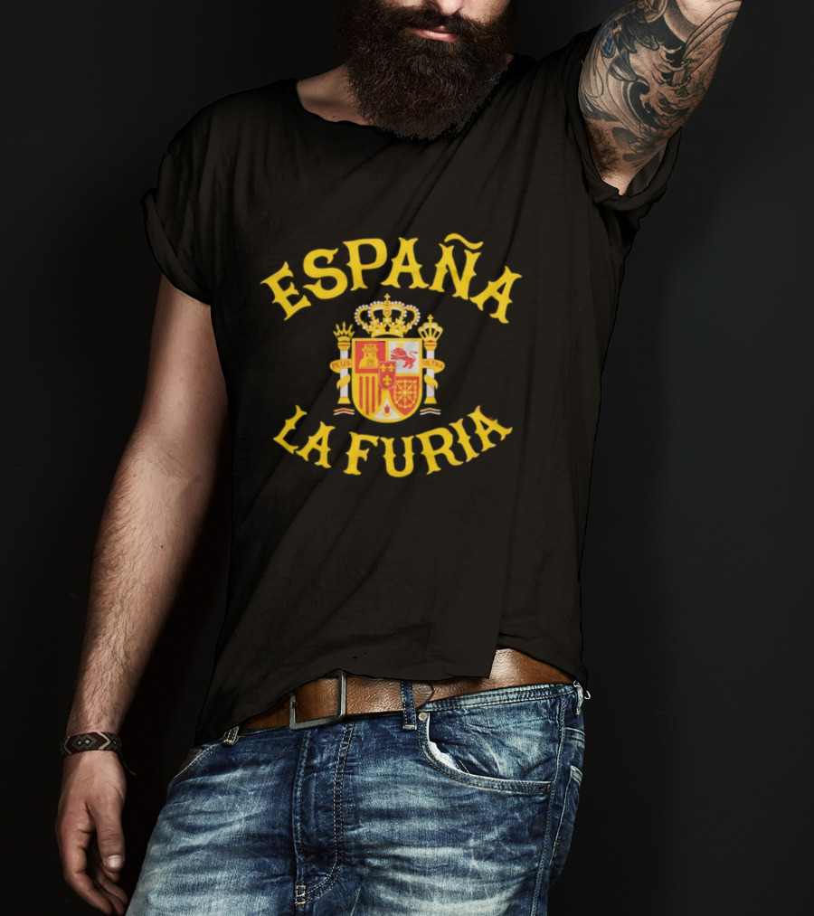 España La Furia Spanish Coat Of Arms Crest Plus Ultra T-Shirt