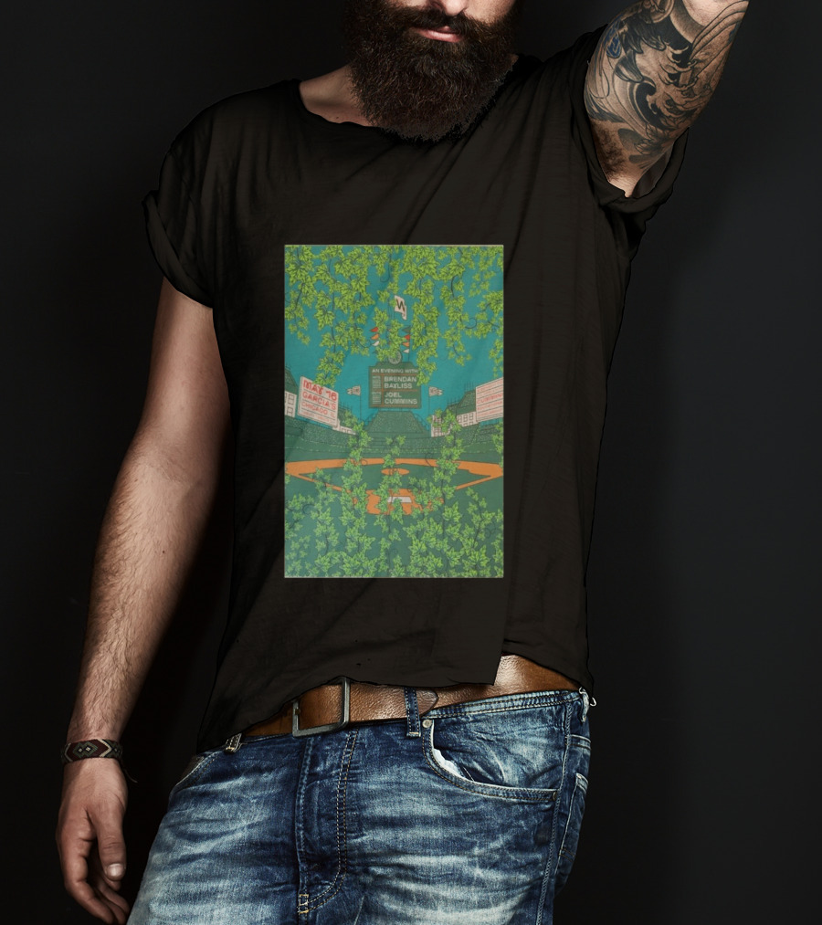 Umphrey's McGee An Evening With Brendan Bayliss Joel Cummins Garcia's Chicago IL May 16 Baseball Field T-Shirt