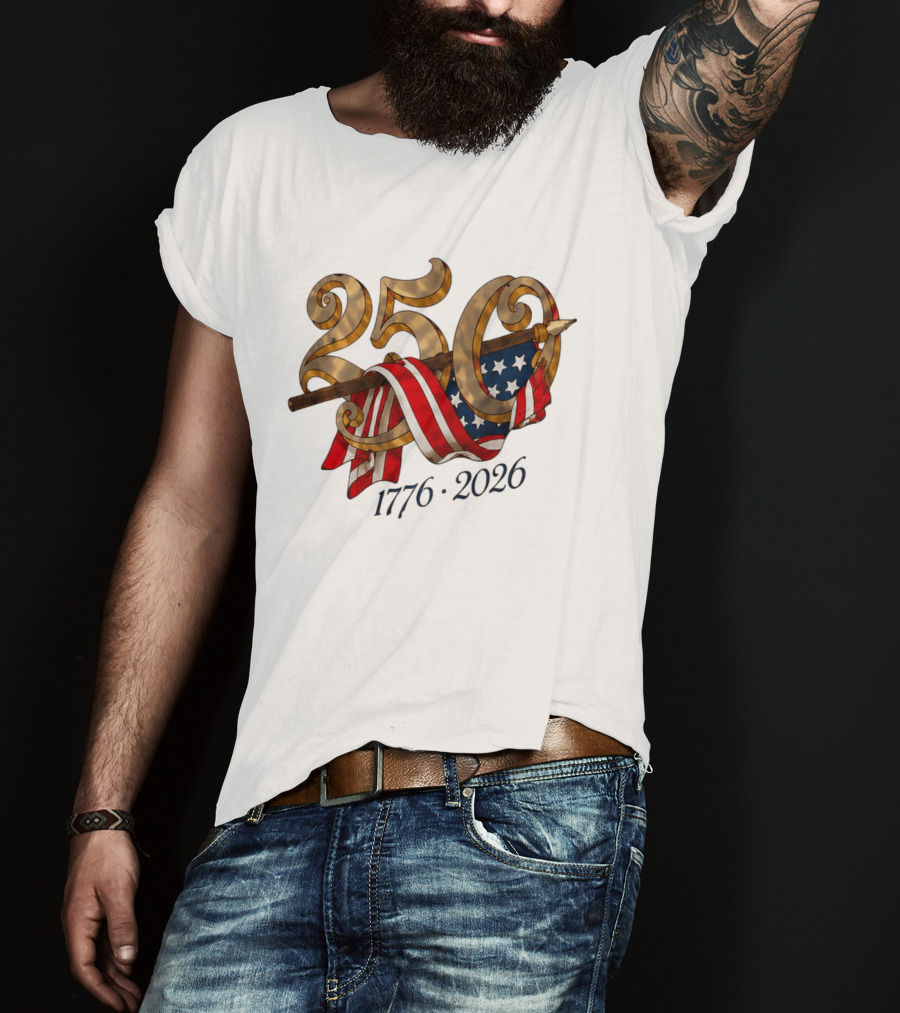 America 250 Years 1776 2026 Dodgers Celebration T-Shirt