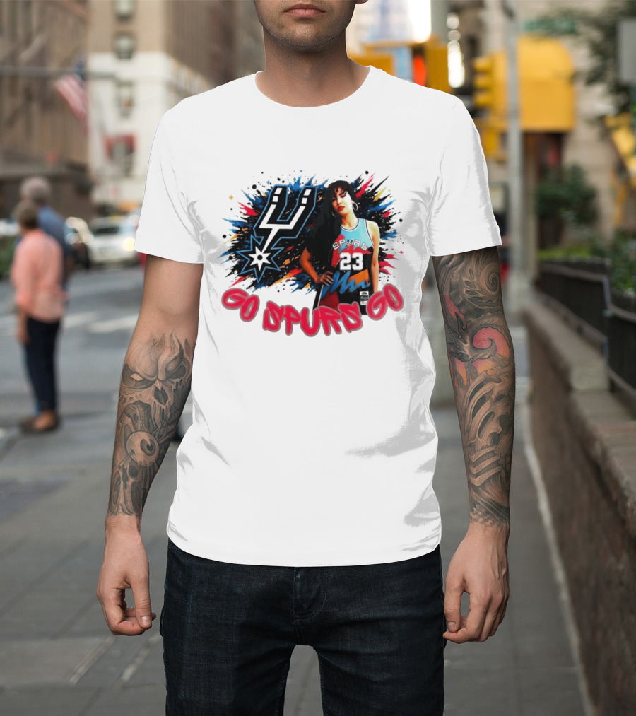 Go Spurs Go San Antonio Spurs Basketball Color Splash Game Day 2026 23 T-Shirt