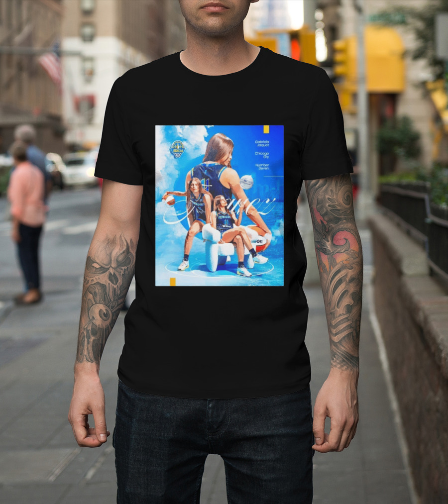 Chicago Sky Gabriela Jaquez Number Eleven Basketball T-Shirt