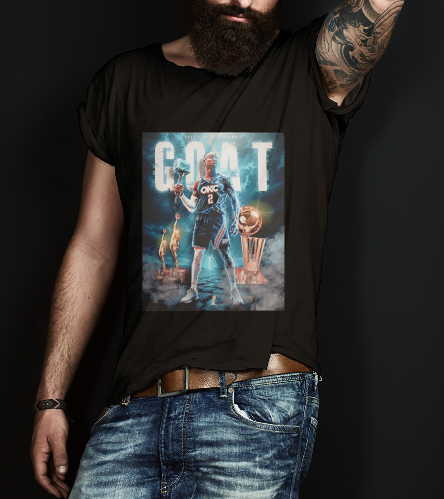 GOAT Shai Gilgeous Alexander OKC Thunder MVP And Awards T-Shirt