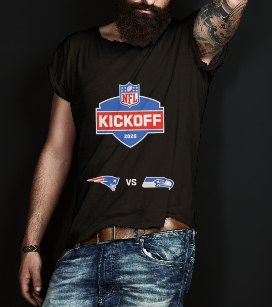 NFL Kickoff 2026 New England Patriots Vs Seattle Seahawks Matchup T-Shirt