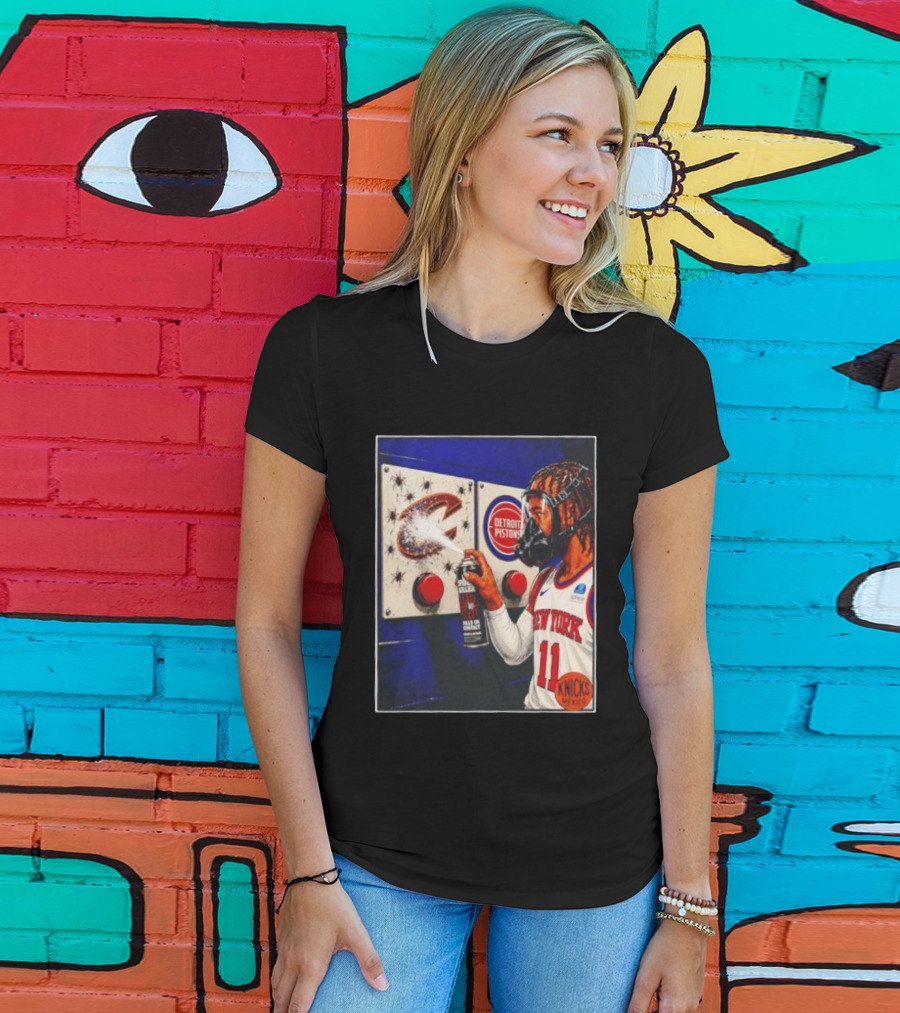 Spider Killer Jalen Brunson 11 New York Knicks Cavaliers Pistons Spray Knicks Mexico T-Shirt