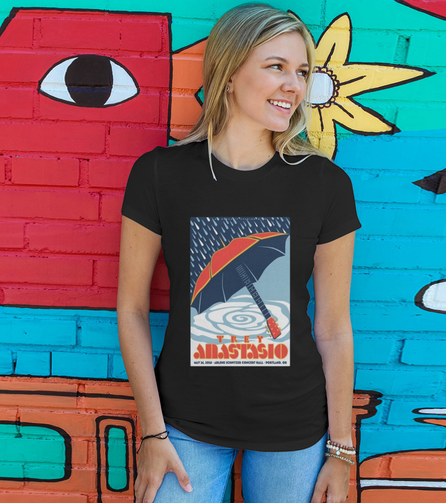 Trey Anastasio Arlene Schnitzer Concert Hall Portland OR May 26 2026 Umbrella Guitar T-Shirt