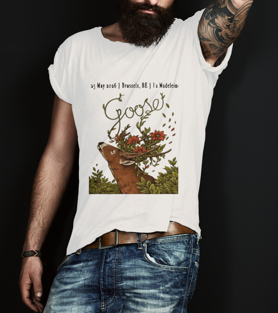 Goose 25 May 2026 Brussels BE La Madelein Deer With Floral Antlers T-Shirt
