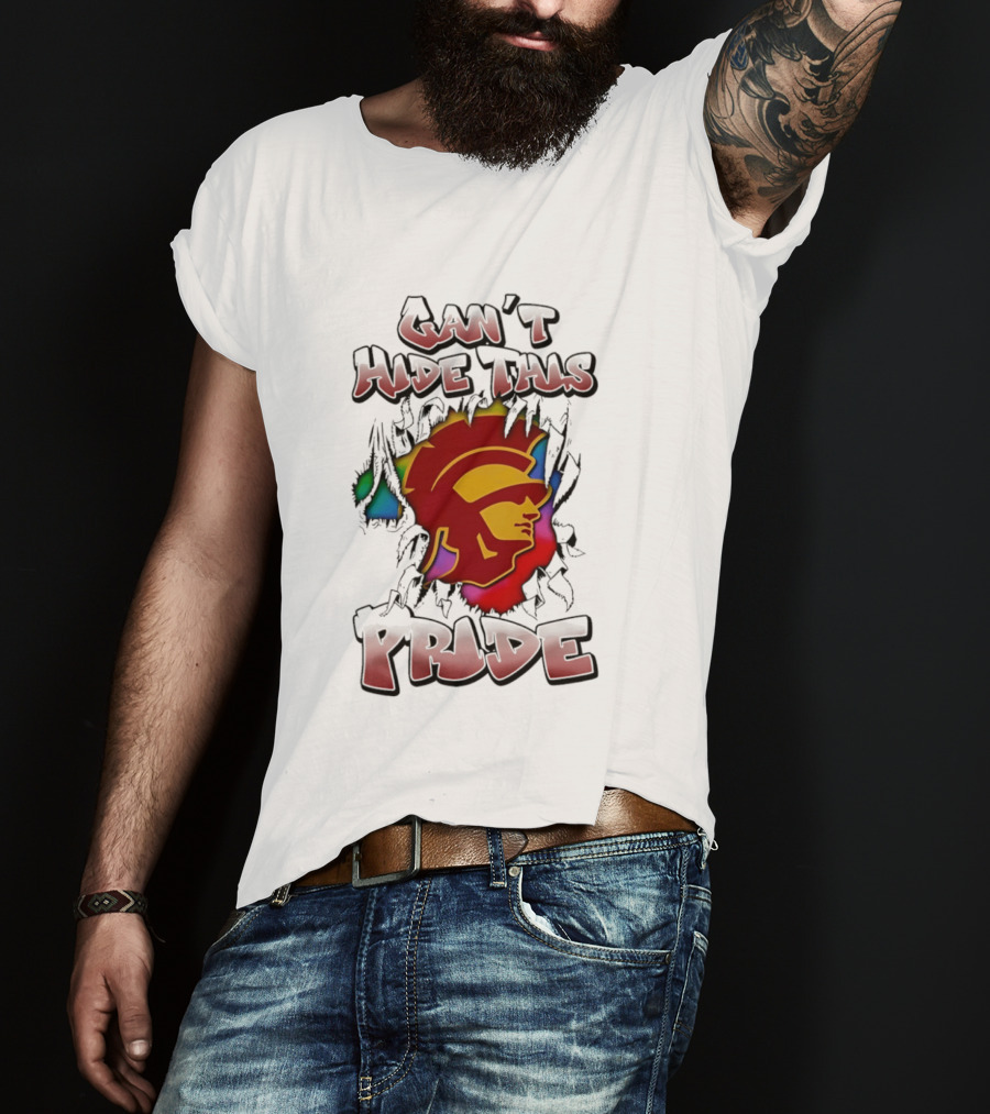 Texas Tech Red Raiders Can't Hide This Pride With USC Trojans Trojan T-Shirt