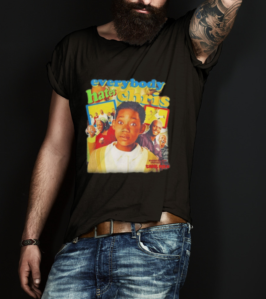 Everybody Hates Chris Show Characters Collage Colorful T-Shirt
