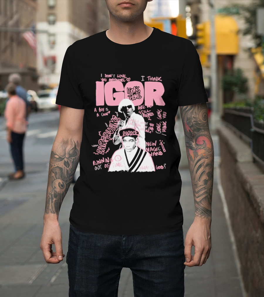 IGOR Sketchbook With I Think And EARFQUAKE Tyler The Creator T-Shirt