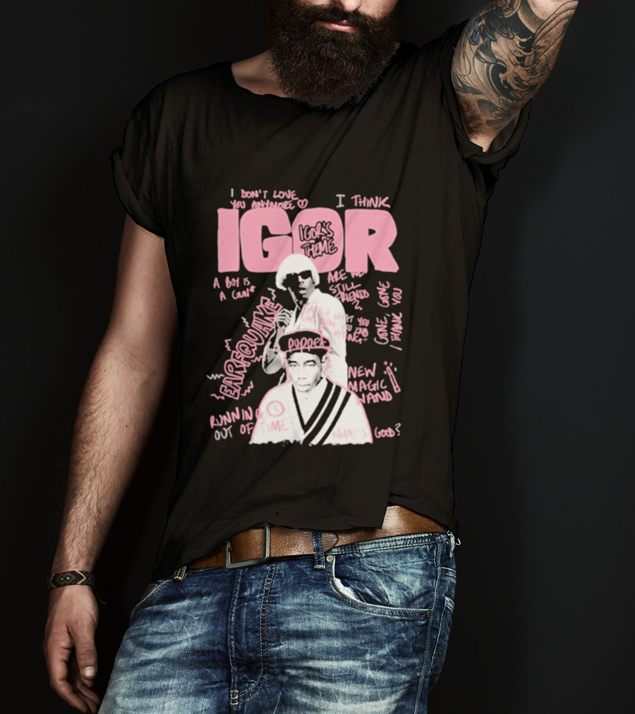 IGOR Sketchbook With I Think And EARFQUAKE Tyler The Creator T-Shirt