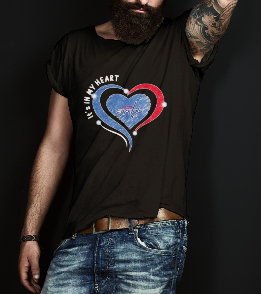 Washington Capitals It's In My Heart NHL 2026 Hockey T-Shirt