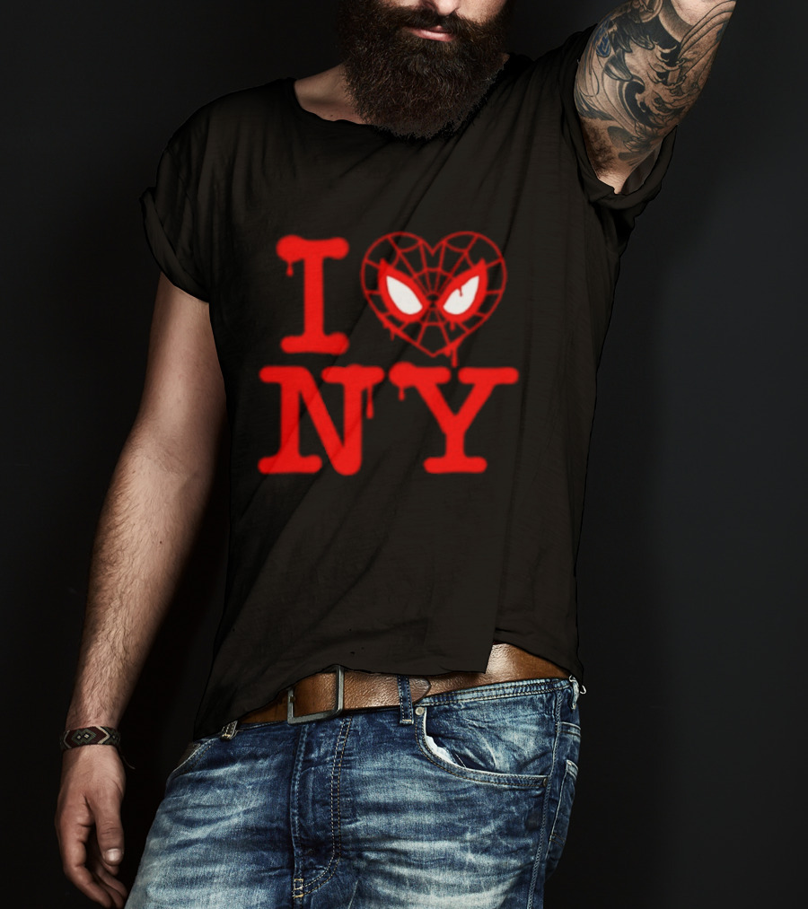 I Heart NY Spider Mask T-Shirt