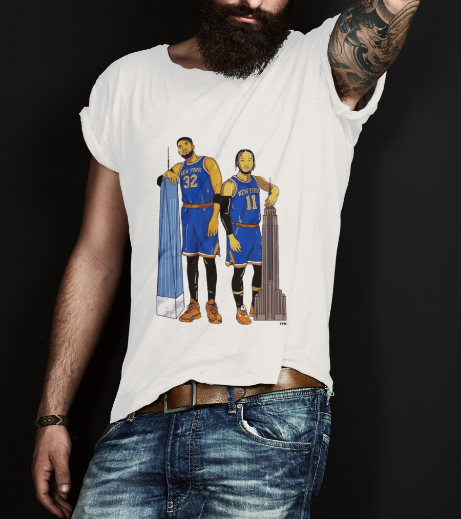 New York Twin Towers Towns Brunson Basketball Player T-Shirt