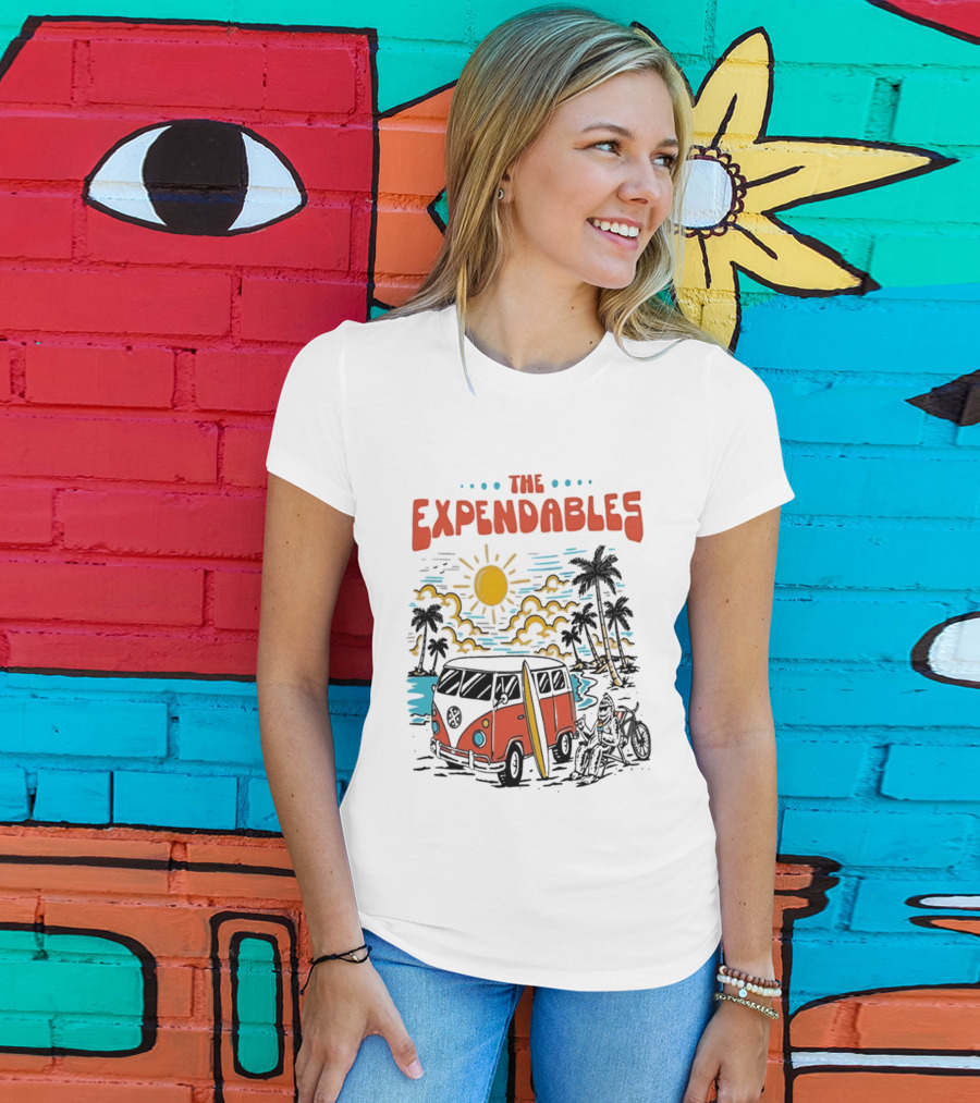 The Expendables Santa Cruz Surf Van Beach Sunset Scene 2026 T-Shirt