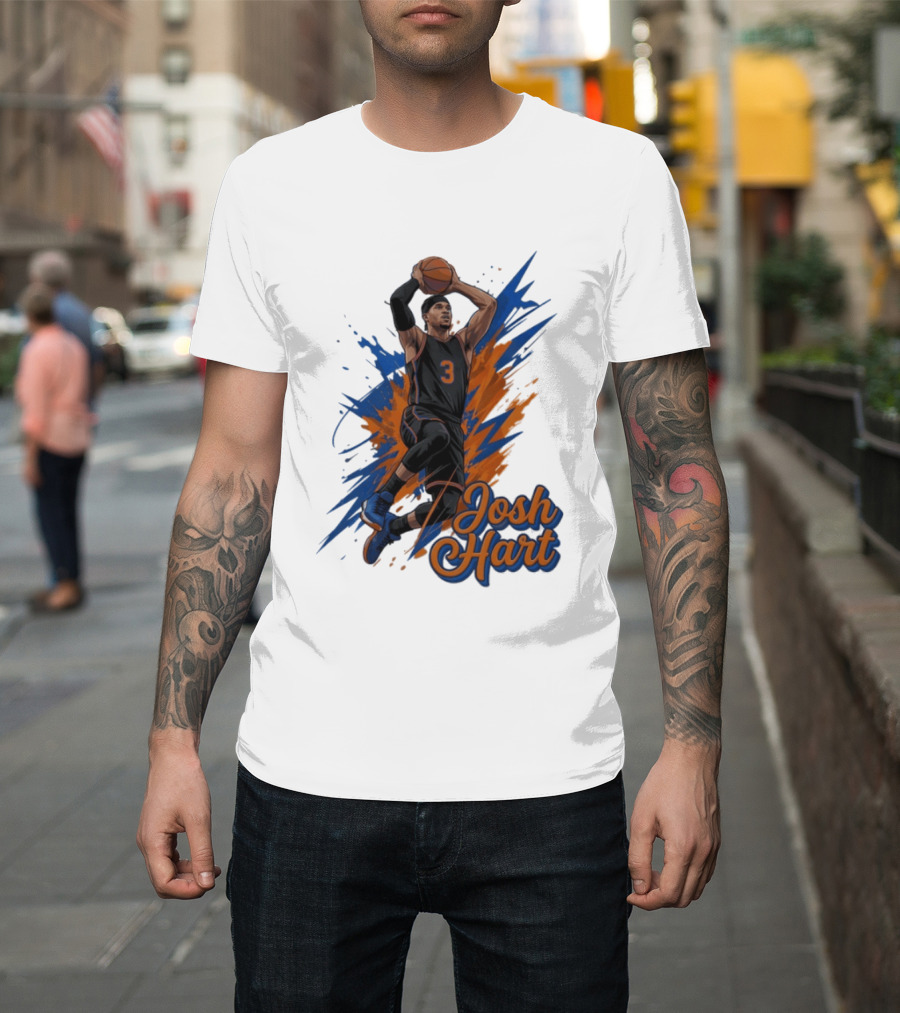 Josh Hart New York Knicks Basketball Number 3 T-Shirt