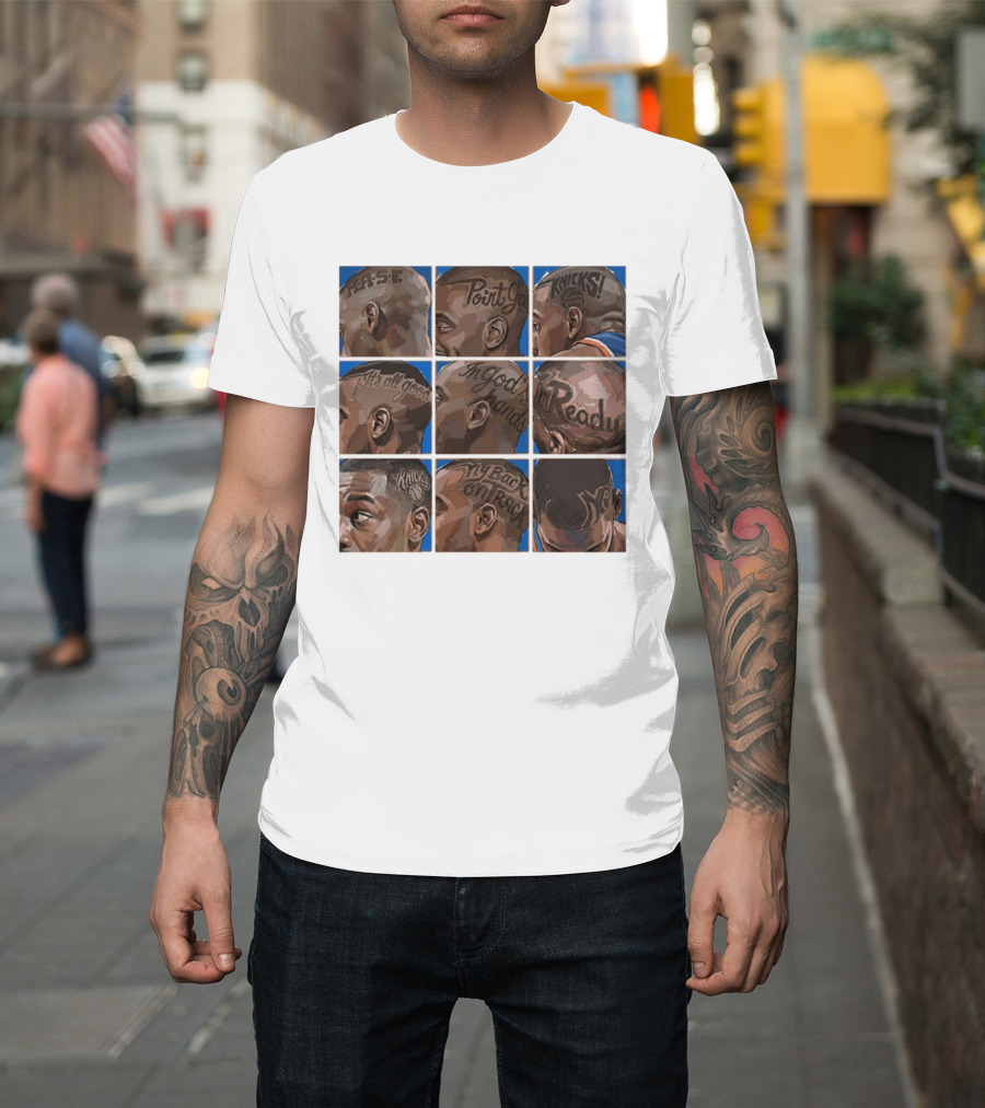 New York Knicks NY Phrase Tattoos Basketball T-Shirt