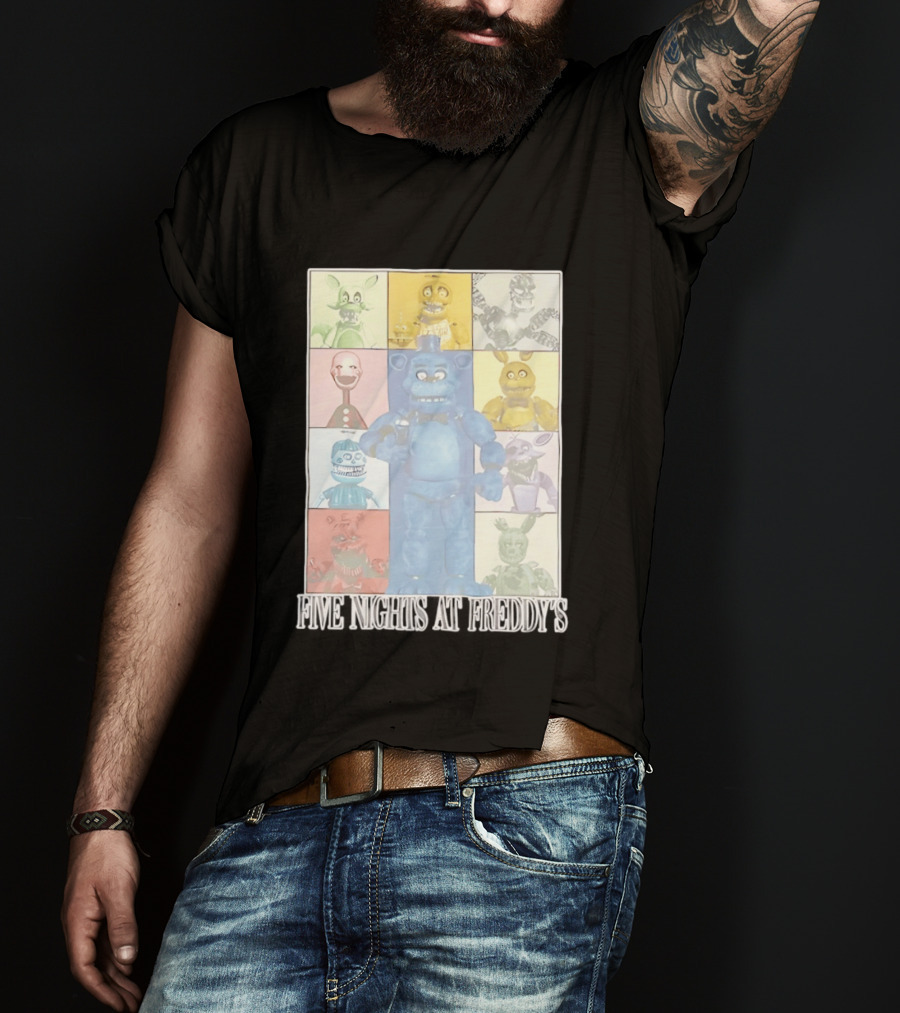 Five Nights At Freddy's The Eras Tour Animatronics Characters T-Shirt