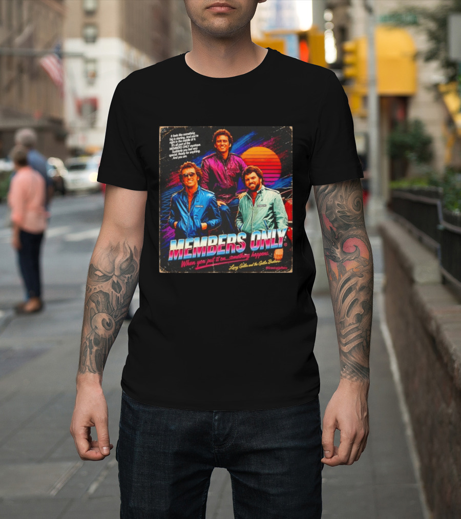 MEMBERS ONLY Larry Gatlin And The Gatlin Brothers Nostalgic 80s Style With Sunset T-Shirt