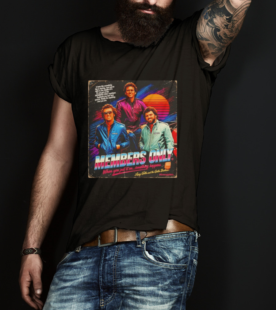 MEMBERS ONLY Larry Gatlin And The Gatlin Brothers Nostalgic 80s Style With Sunset T-Shirt
