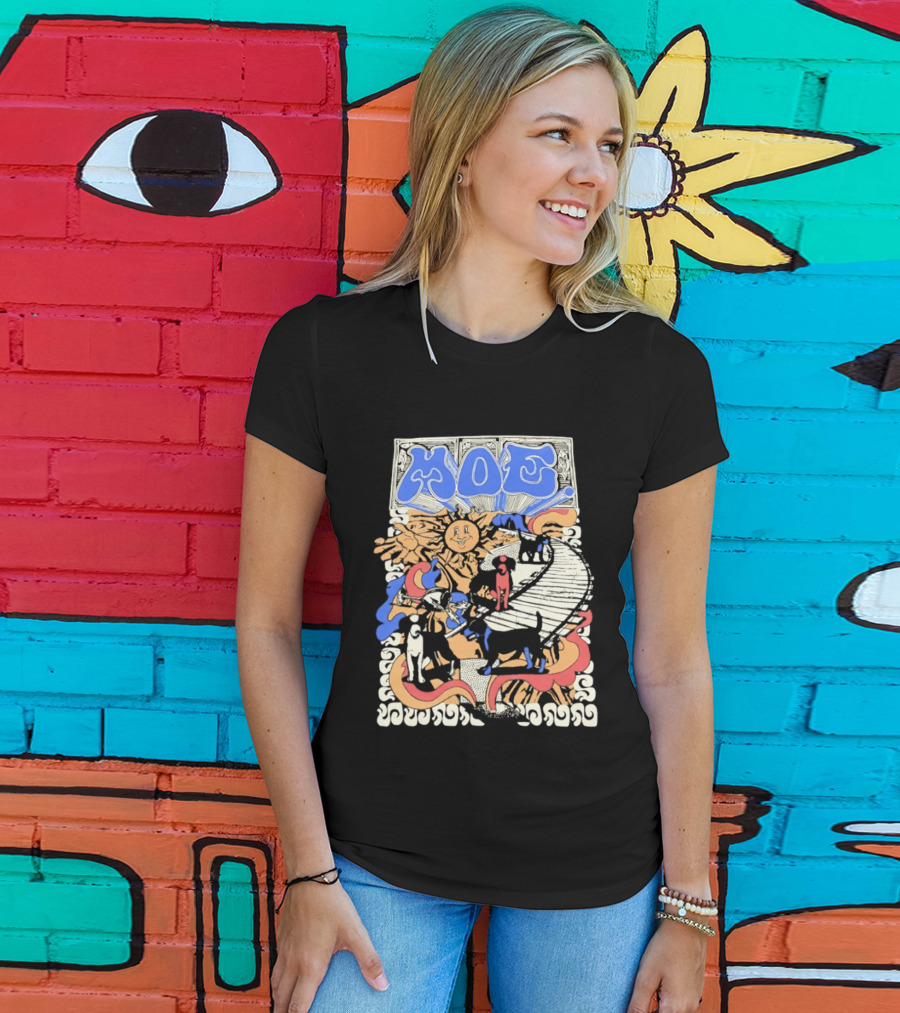 MOE Colorful Sun And Figures Pathway T-Shirt