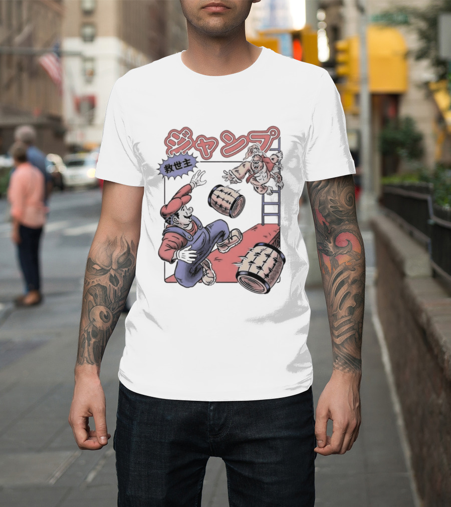 Donkey Kong Barrels Princess Pauline T-Shirt