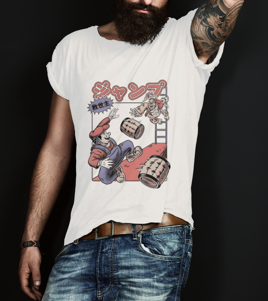 Donkey Kong Barrels Princess Pauline T-Shirt