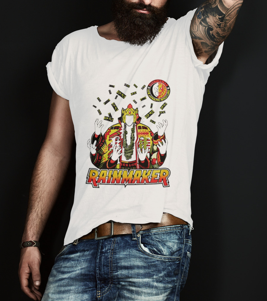 Kinnikuman New Japan Pro Wrestling Rainmaker Iconic Collab T-Shirt