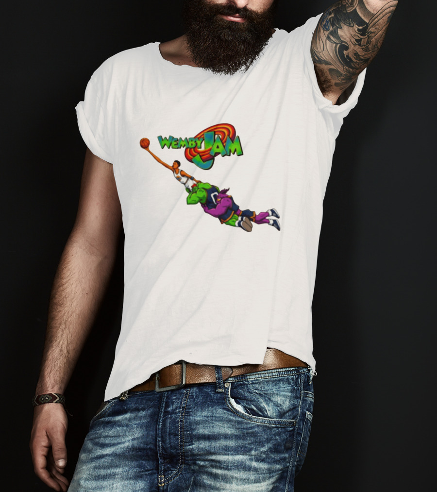 Wemby Jam Monstars Dunk 90s Basketball T-Shirt