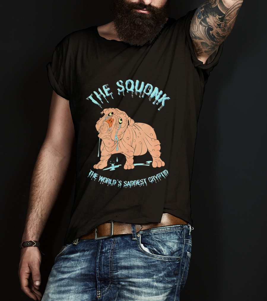The Squonk World's Saddest Cryptid Dripping T-Shirt