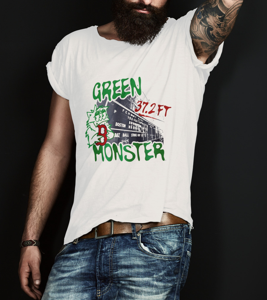 Boston Red Sox Green Monster Fenway 37.2 FT T-Shirt