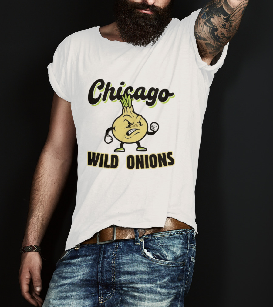 Chicago Wild Onions Angry Cartoon T-Shirt