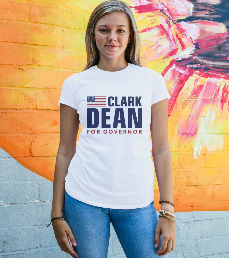 Clark Dean For Governor 2026 American Flag T-Shirt