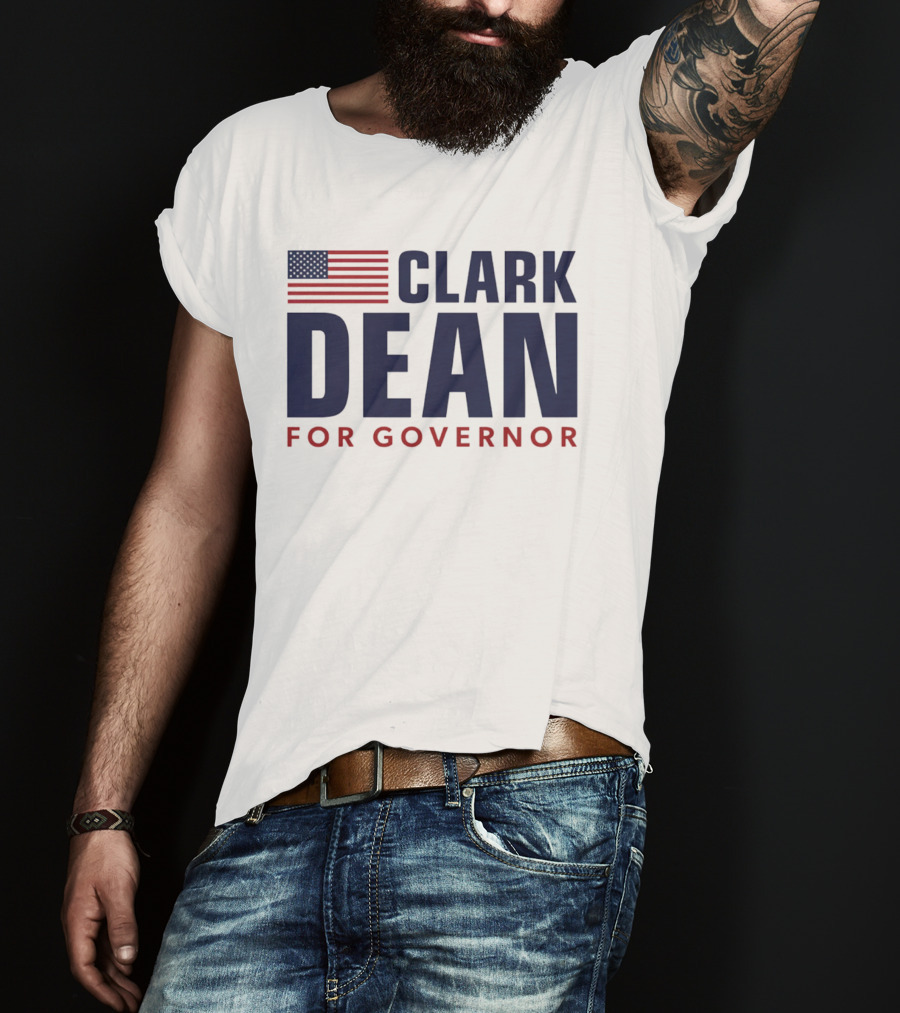 Clark Dean For Governor 2026 American Flag T-Shirt
