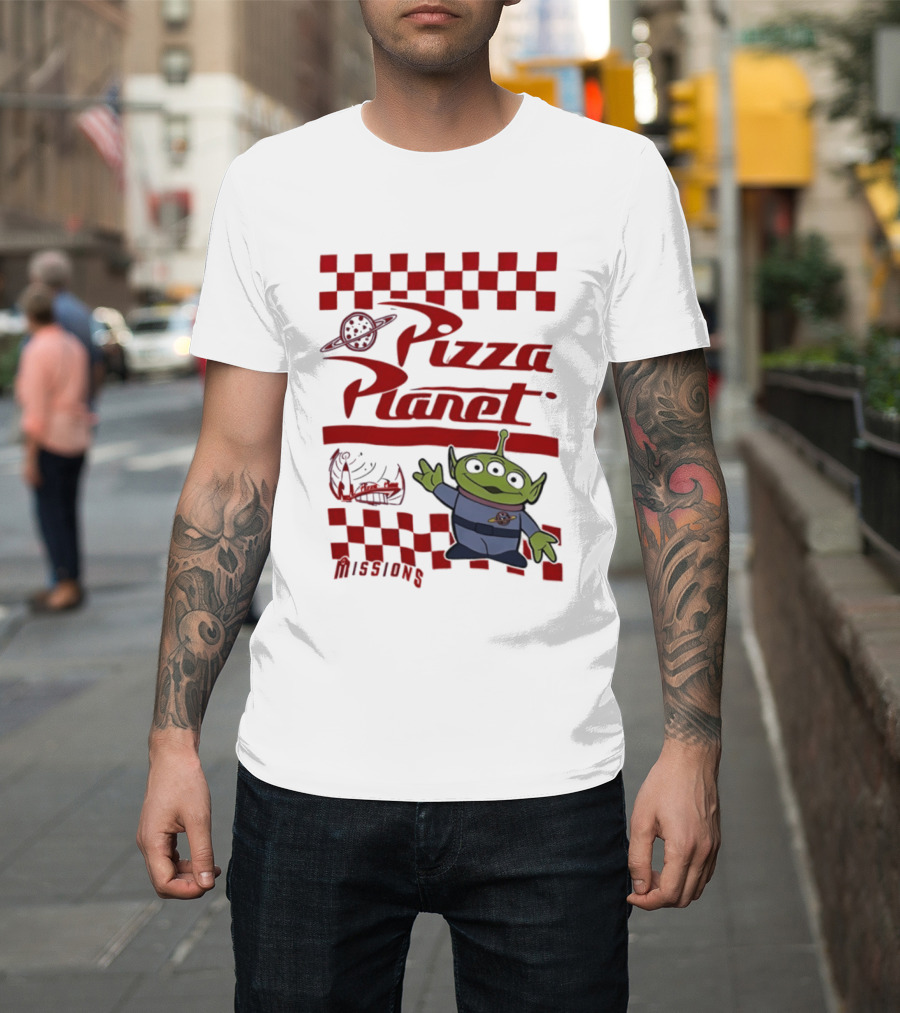Pizza Planet Little Green Men Missions Disney Pixar Toy Story T-Shirt