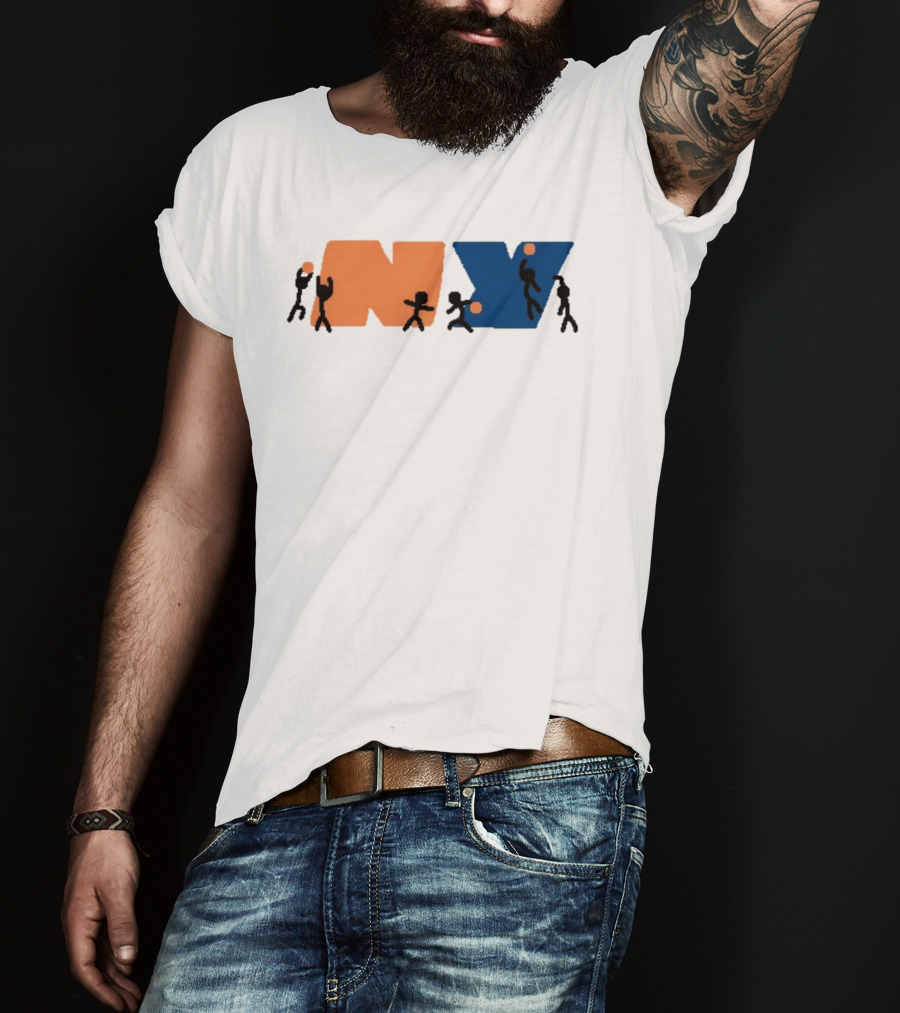 New York Knicks NBA NY Paint Basketball T-Shirt