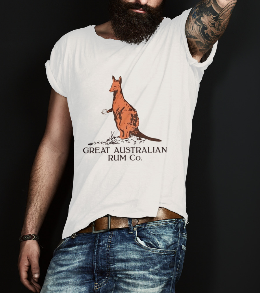 Kangaroo Great Australian Rum Co Authentic T-Shirt