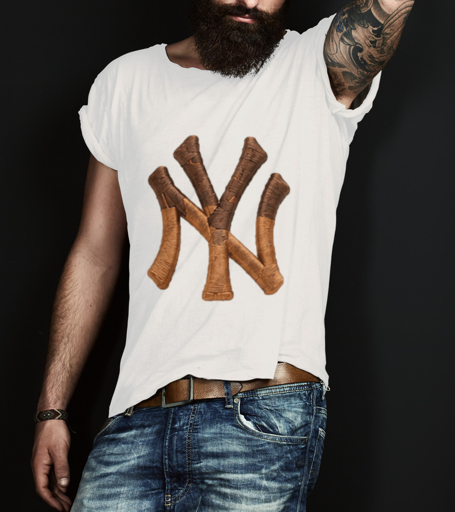 2026 New York Yankees Ice Cream Sprinkles Hat Cone Brown Tan T-Shirt
