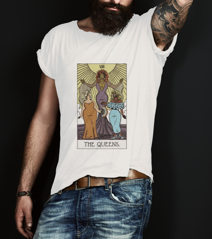 The Queens VIII Tarot Card Empowerment And Elegance T-Shirt
