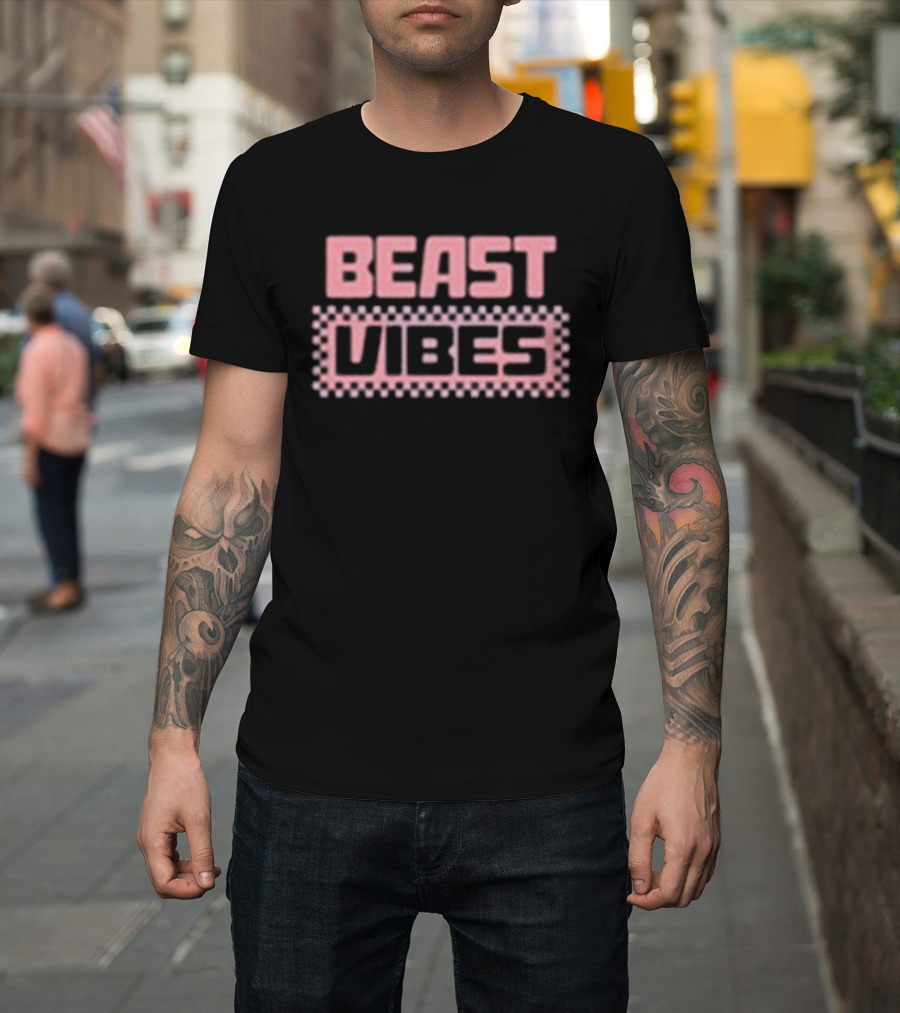 Beast Vibes Wave Pink T-Shirt