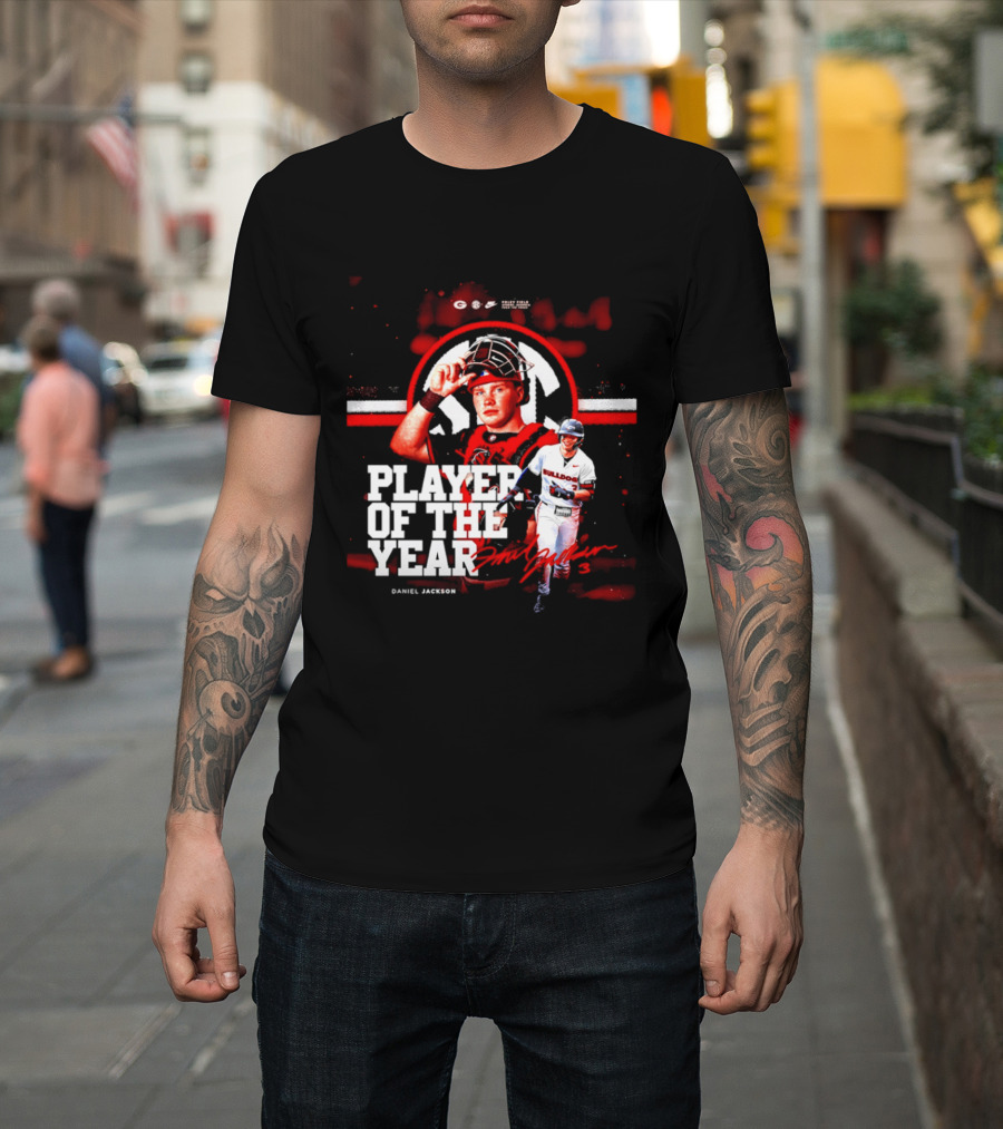 Daniel Jackson Georgia Bulldogs Player Of The Year Athletic Performance Excellence T-Shirt