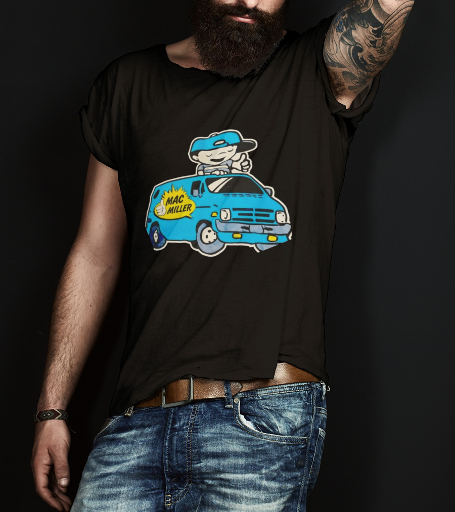 Mac Miller Under The Influence Of Music Cartoon Van T-Shirt