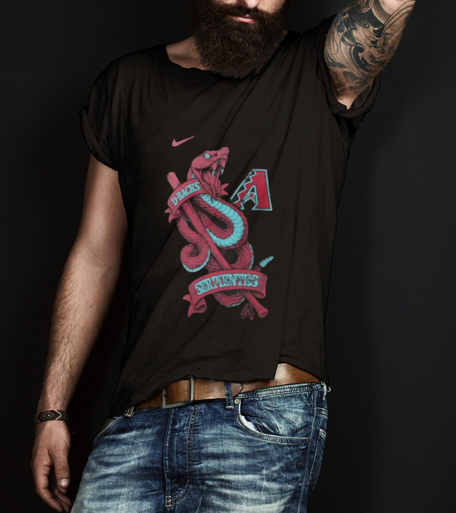 Nike D Backs Serpientes Arizona Diamondbacks Black T-Shirt