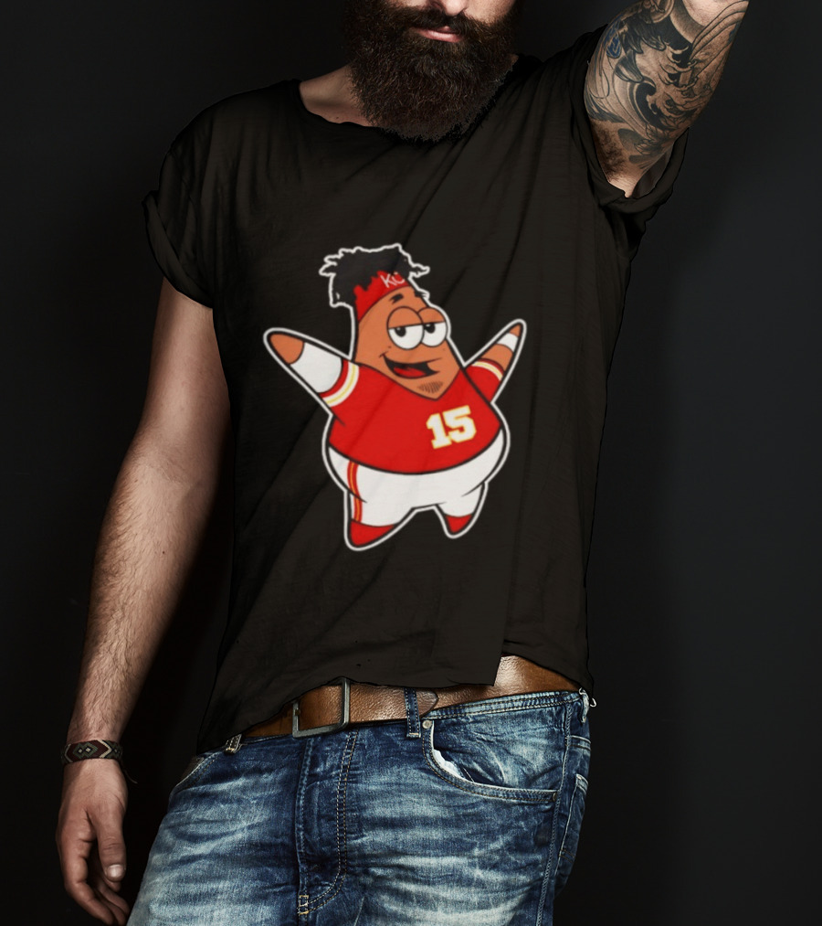Patrick Star Mahomes 15 Kansas City Chiefs T-Shirt
