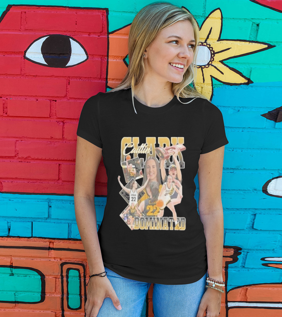 Clark Caitlin Iowa Basketball Number 22 Dominated T-Shirt