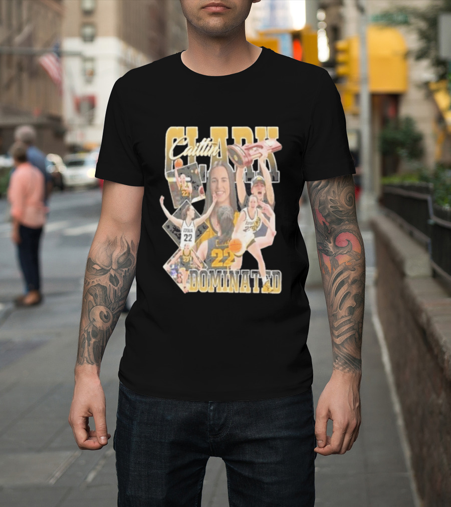 Clark Caitlin Iowa Basketball Number 22 Dominated T-Shirt