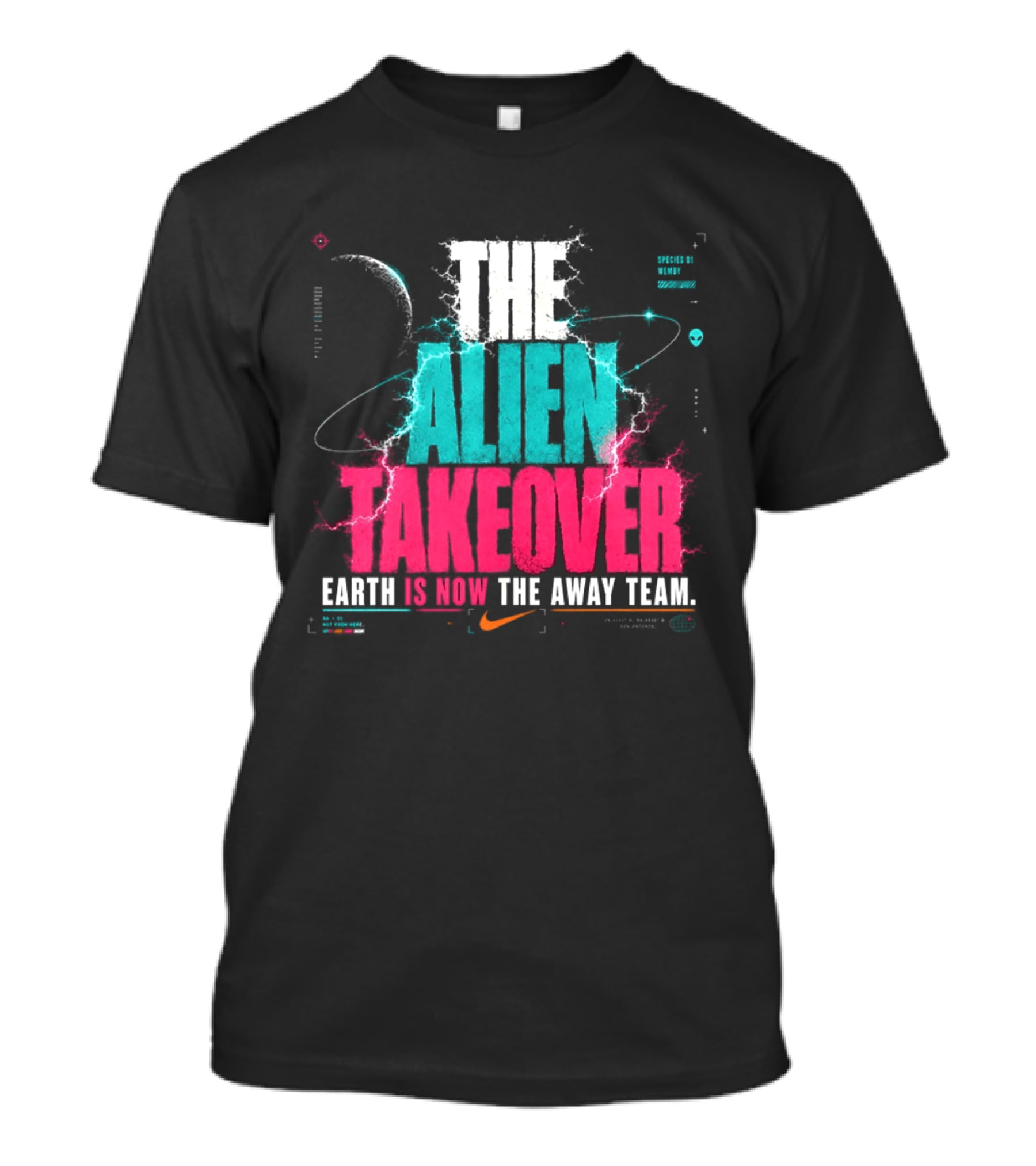 Victor Wembanyama NBA Nike The Alien Takeover Earth Is Now The Away Team T-Shirt