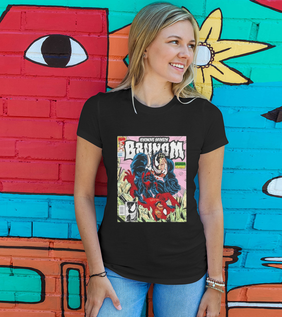 Venomous Brunson Brunom Knicks Comic Style Venom Spiderman Mashup T-Shirt