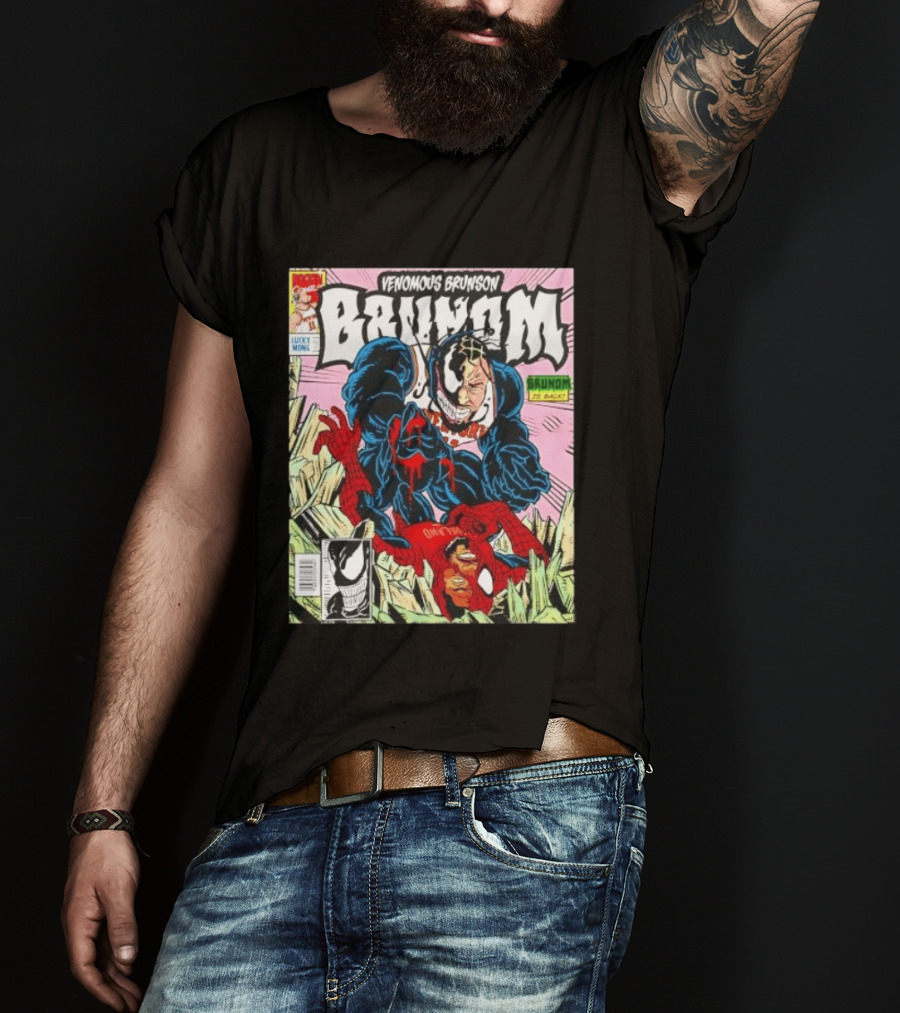 Venomous Brunson Brunom Knicks Comic Style Venom Spiderman Mashup T-Shirt