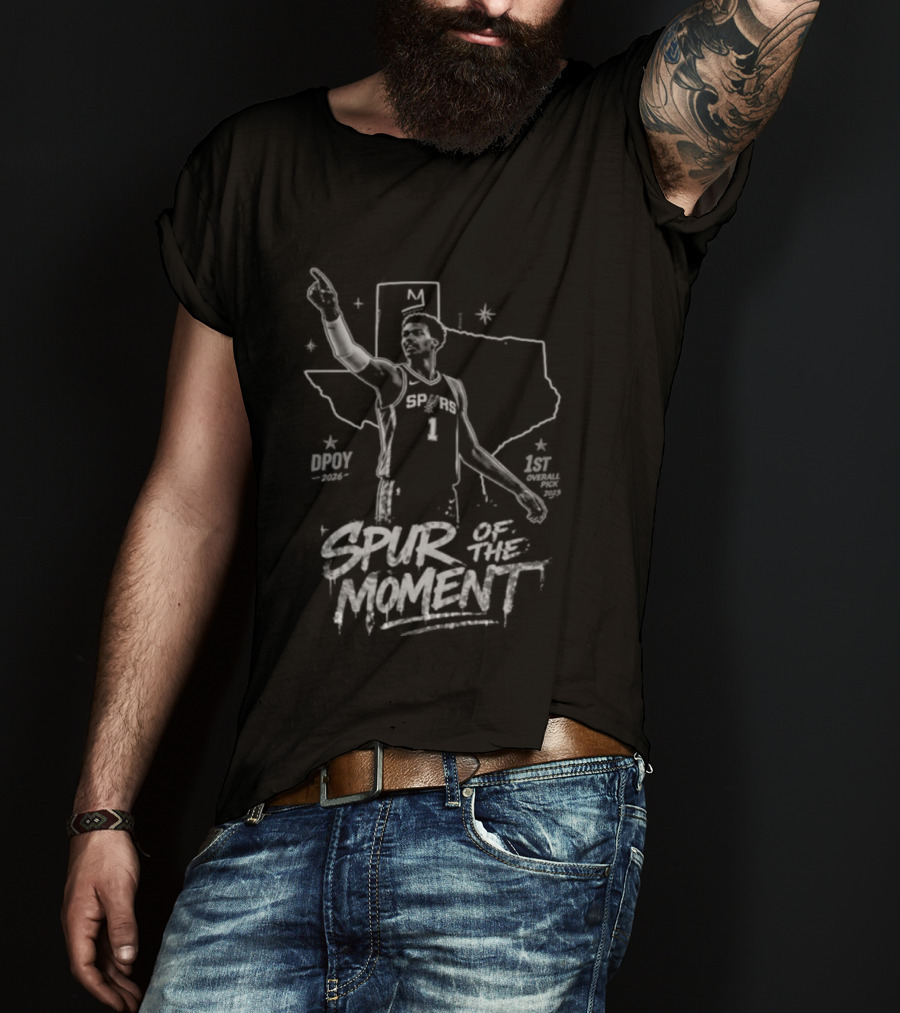 Victor Wembanyama San Antonio Spurs Spur Of The Moment DPOY 2026 T-Shirt