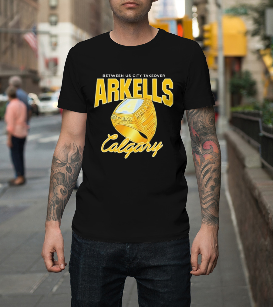Arkells Between Us City Takeover 3 Peat Calgary T-Shirt